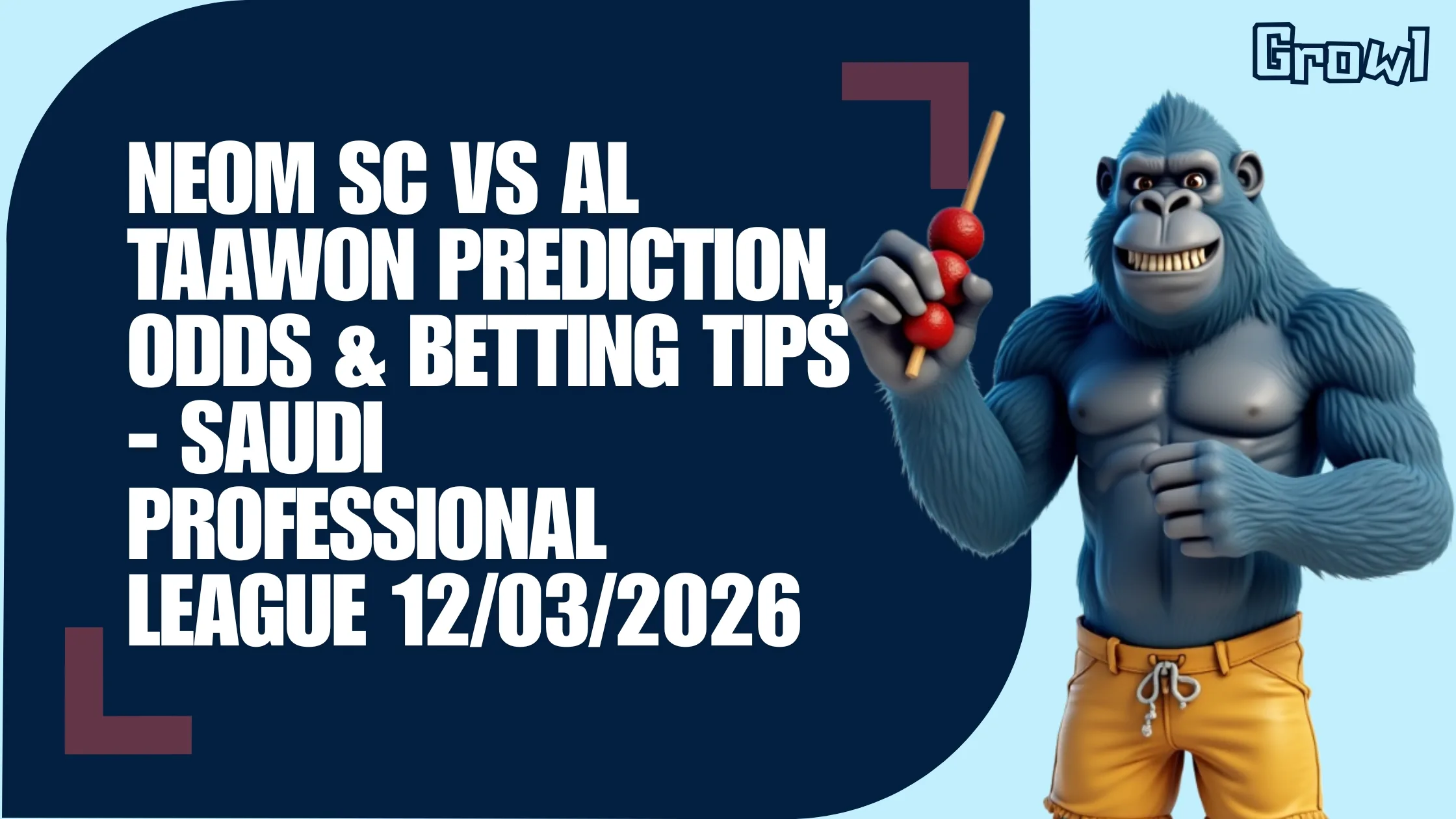Neom SC vs Al Taawon Prediction, Odds & Betting Tips - Saudi Professional League 12/03/2026