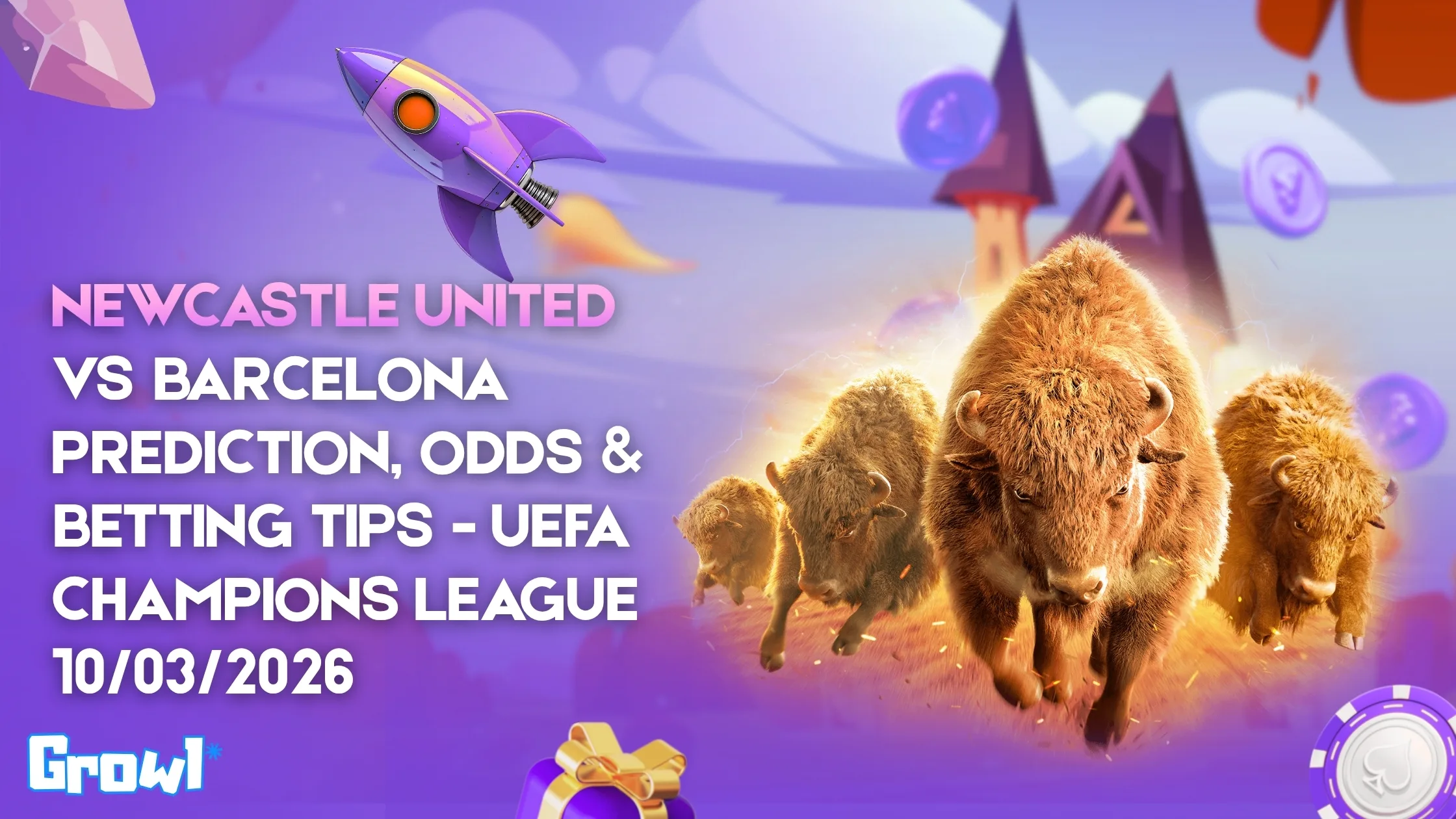 Newcastle United vs Barcelona Prediction, Odds & Betting Tips - Uefa Champions League 10/03/2026