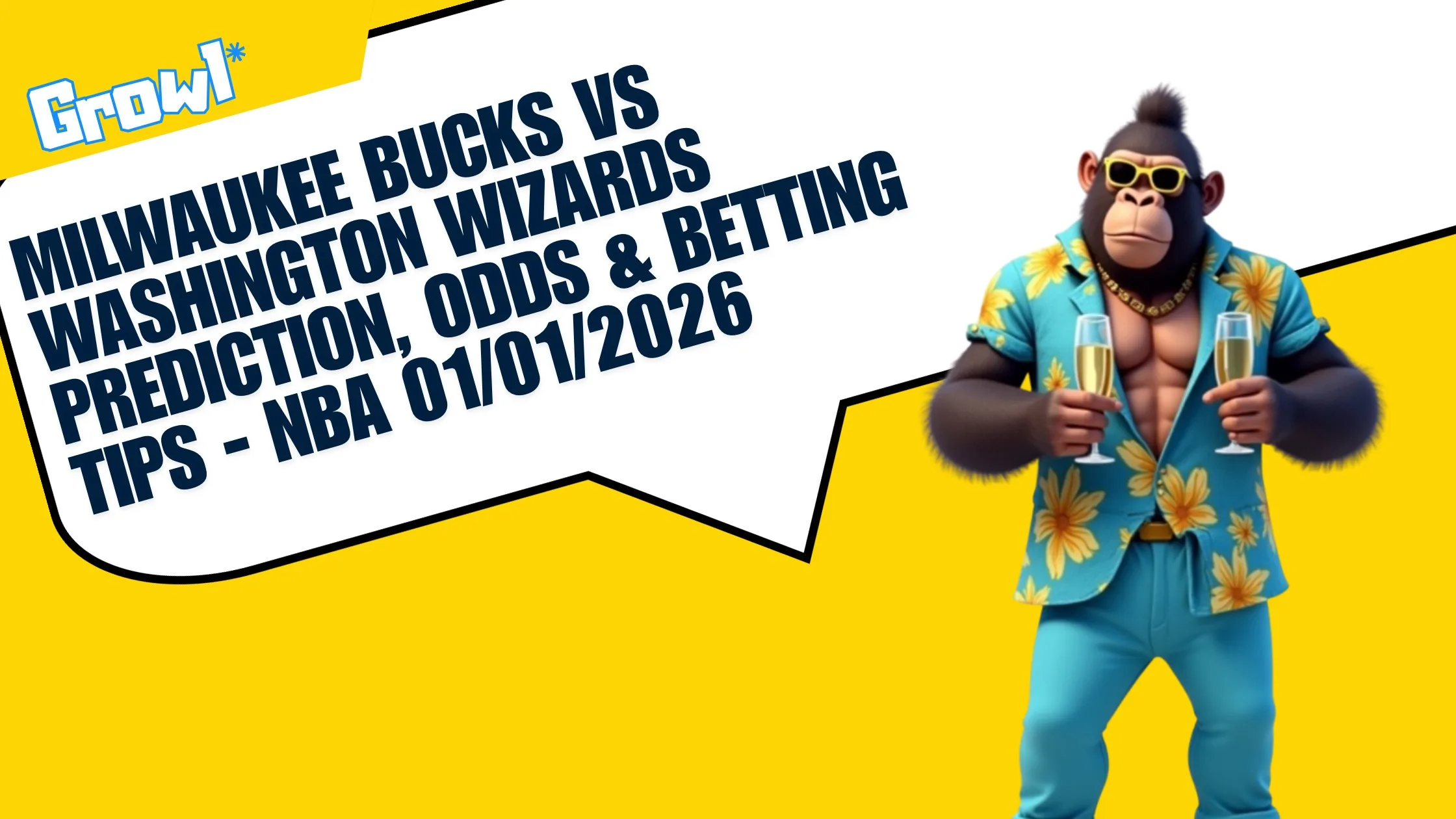 Milwaukee Bucks vs Washington Wizards Prediction, Odds & Betting Tips - NBA 01/01/2026