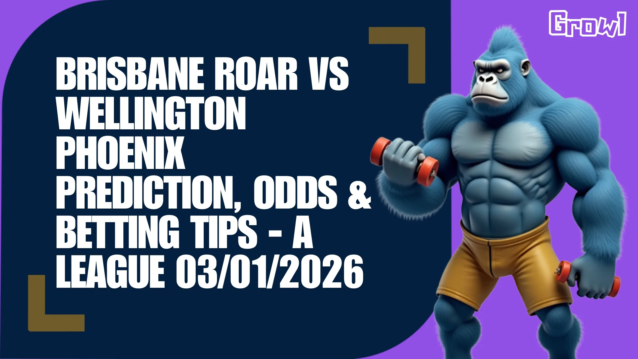 Brisbane Roar vs Wellington Phoenix Prediction, Odds & Betting Tips - A League 03/01/2026