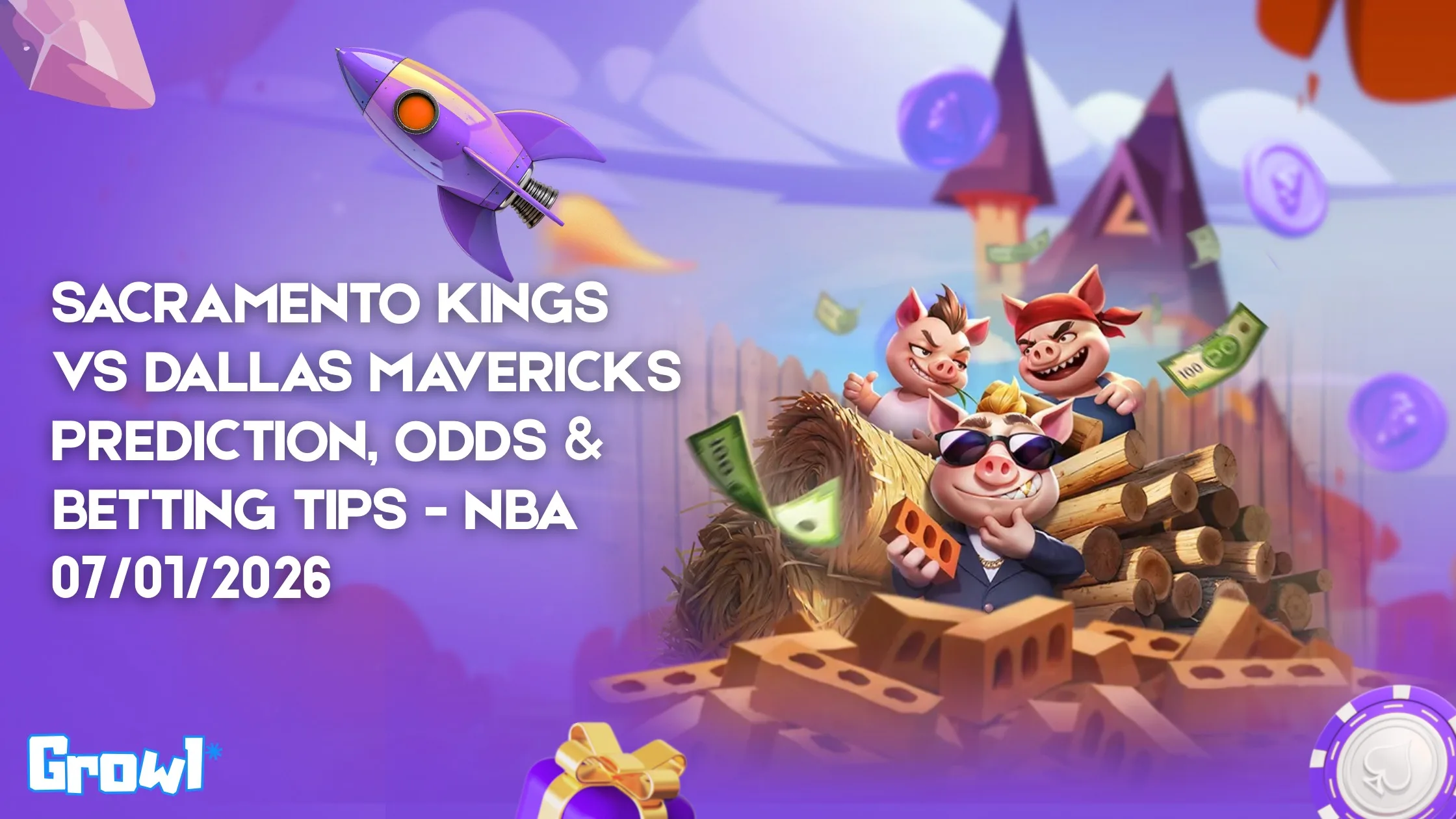 Sacramento Kings vs Dallas Mavericks Prediction, Odds & Betting Tips - NBA 07/01/2026