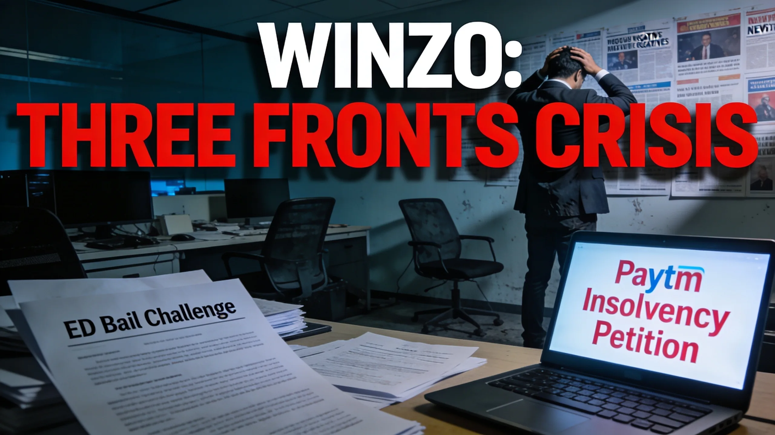 WinZO Hit on Three Fronts: ED Bail Challenge, Paytm Insolvency Petition and a Workforce Exodus