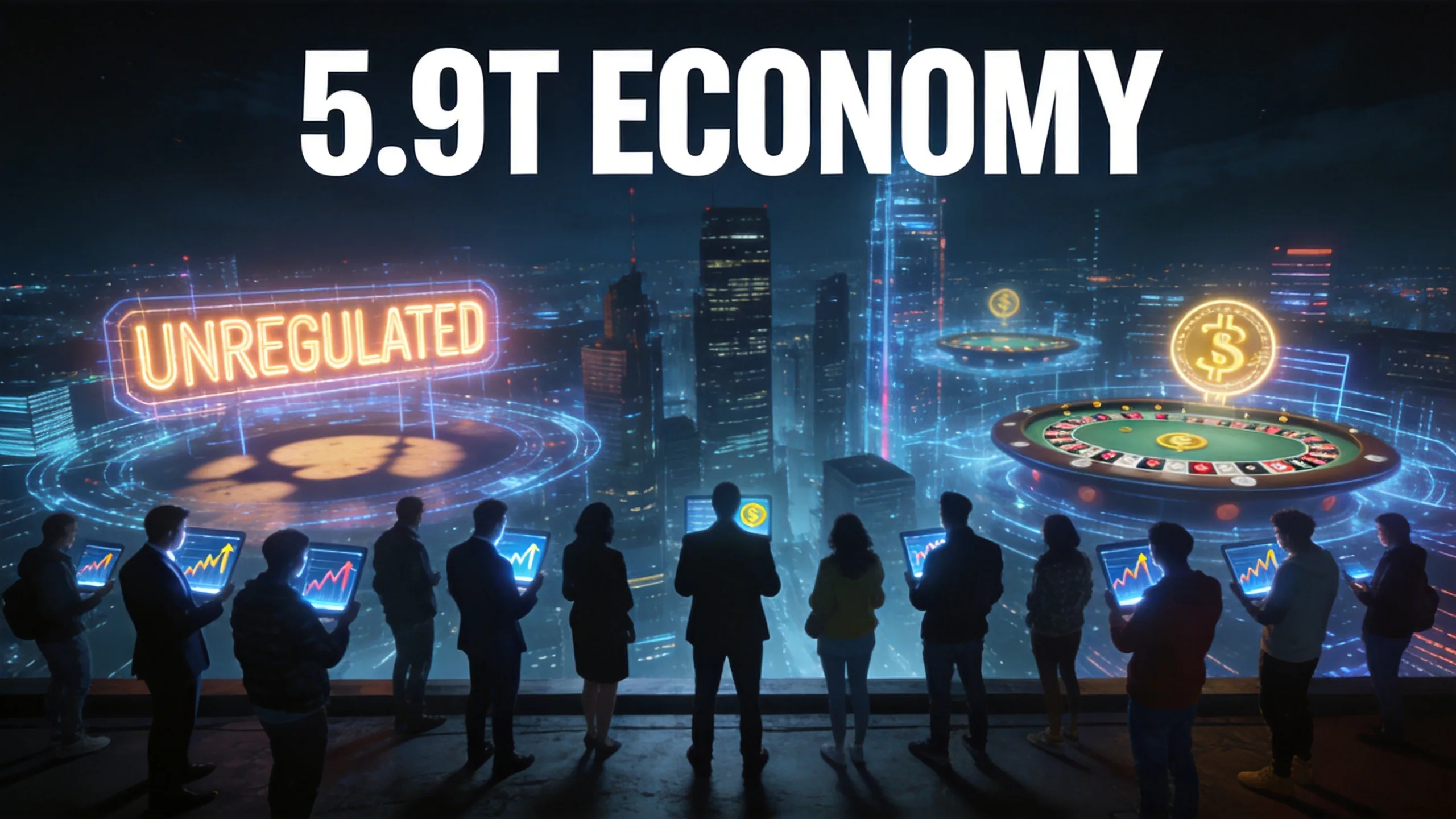 Unregulated Online Gambling Hits $5.9 Trillion, Now World's Third-Largest "Economy"