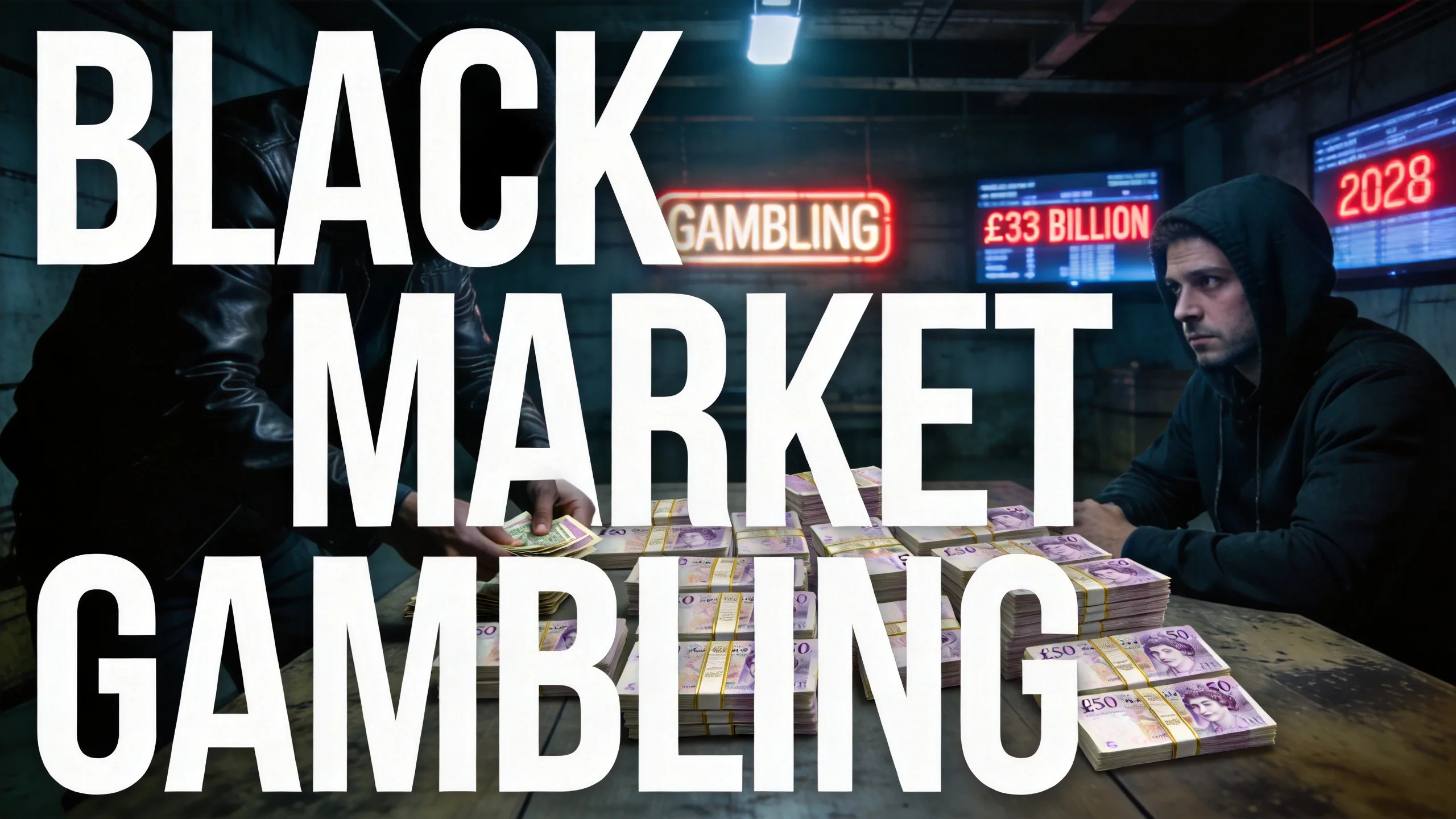 UK Black Market Gambling Set to Hit £33 Billion by 2028