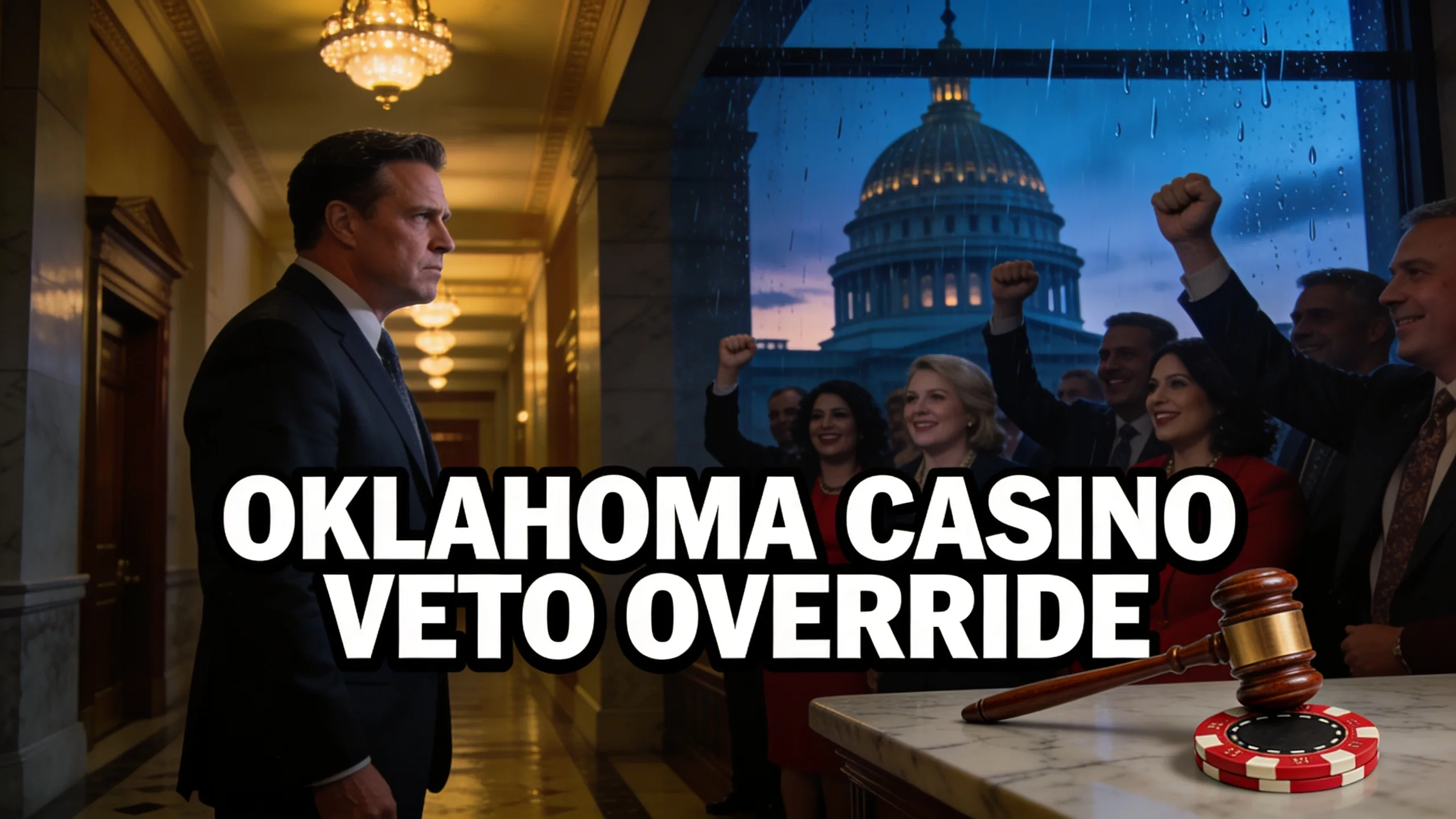 Oklahoma Overrides Stitt Veto on Sweepstakes Casino Ban