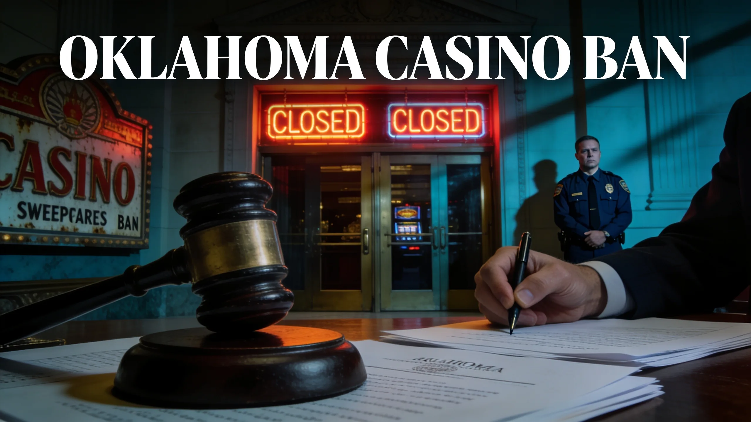 Oklahoma Bans Sweepstakes Casinos After Veto Override