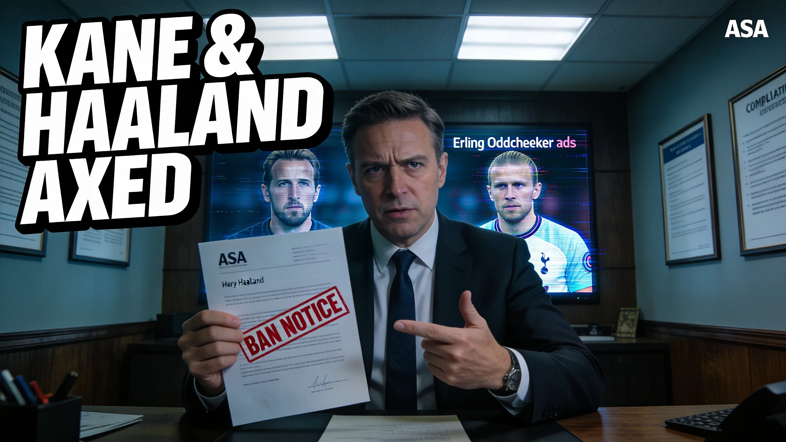 ASA Bans Oddschecker Gambling Ads Featuring Kane and Haaland
