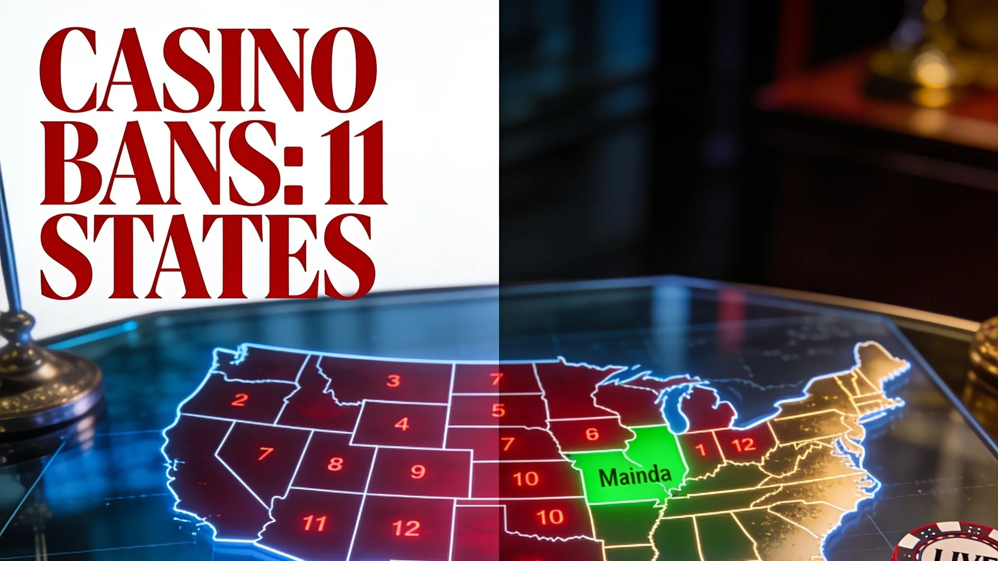 Sweepstakes Casino Bans Hit 11 States as Indiana, Maine Go Live