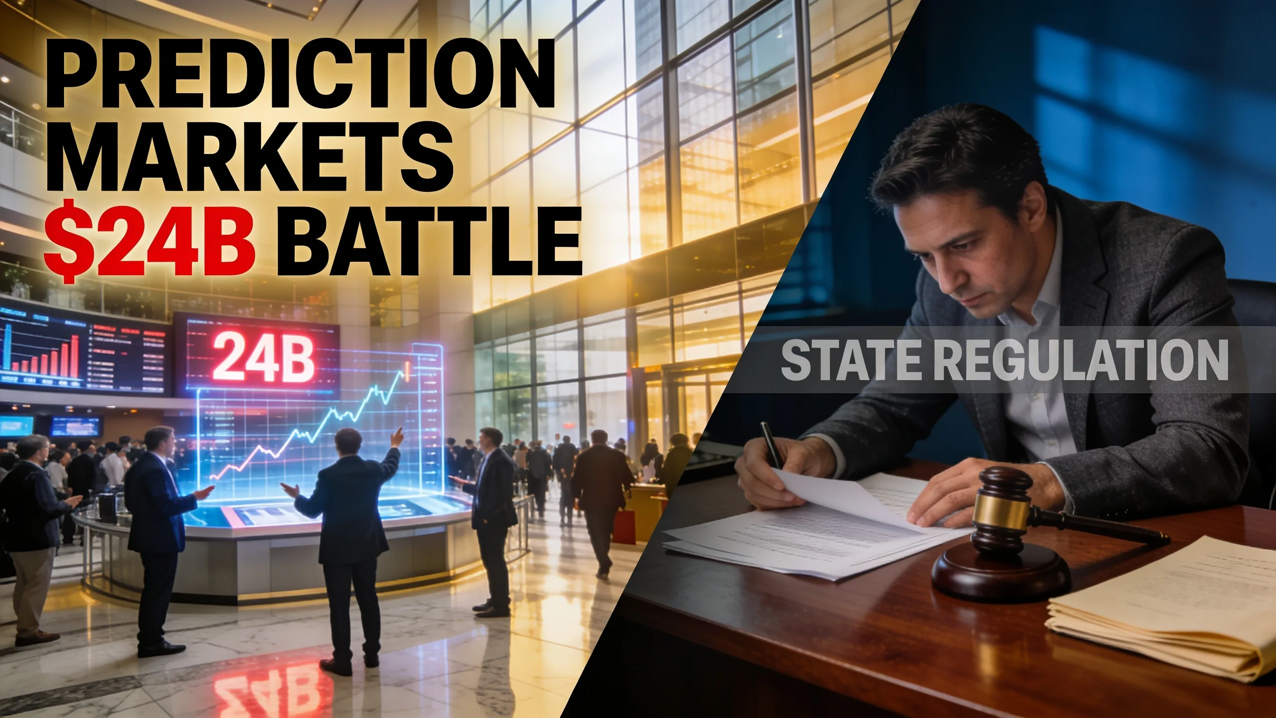 Prediction Markets Hit $24B/Month as States Fight Back
