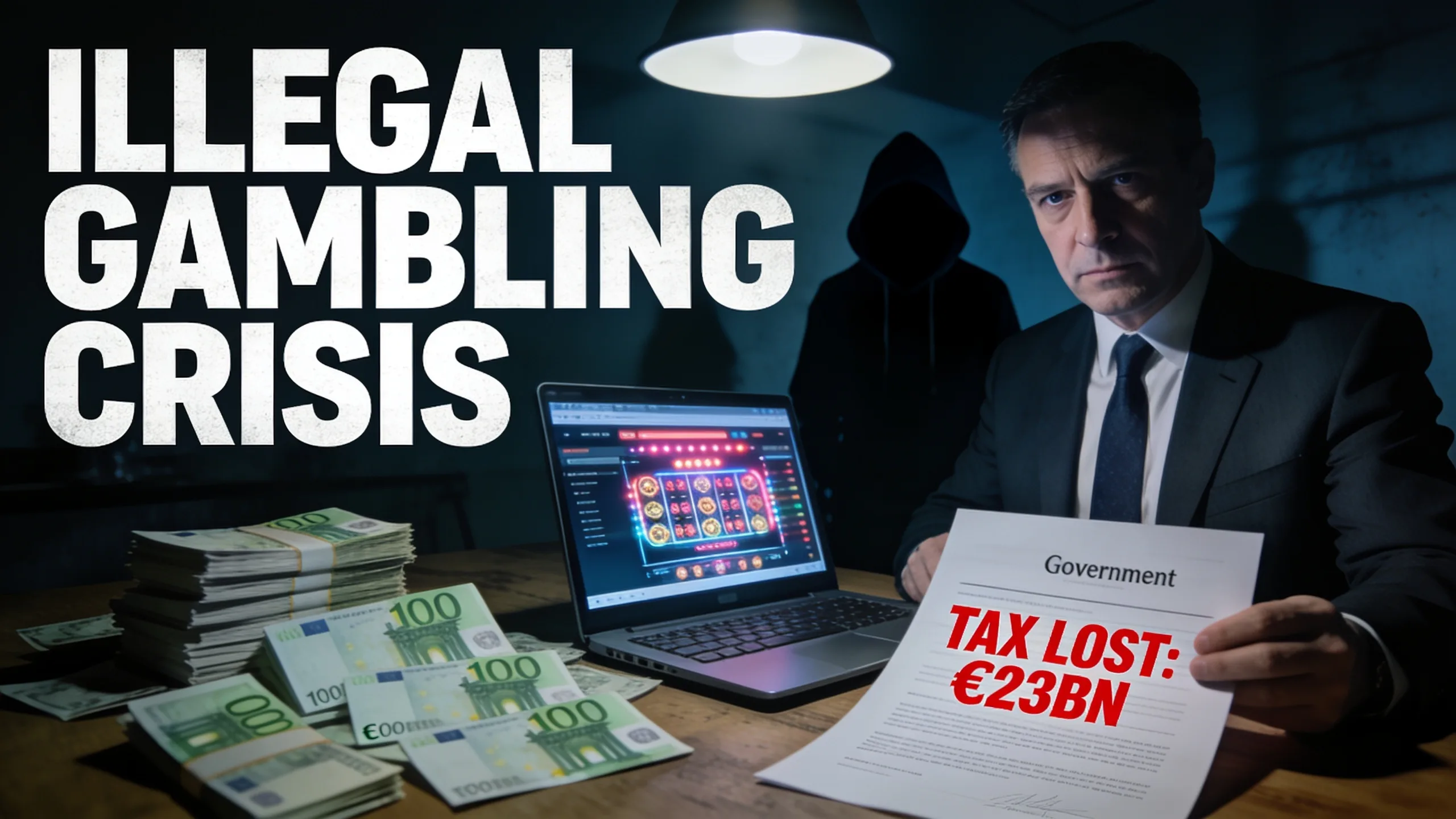 EU Illegal Gambling Hit €91.6bn — €23bn in Tax Lost