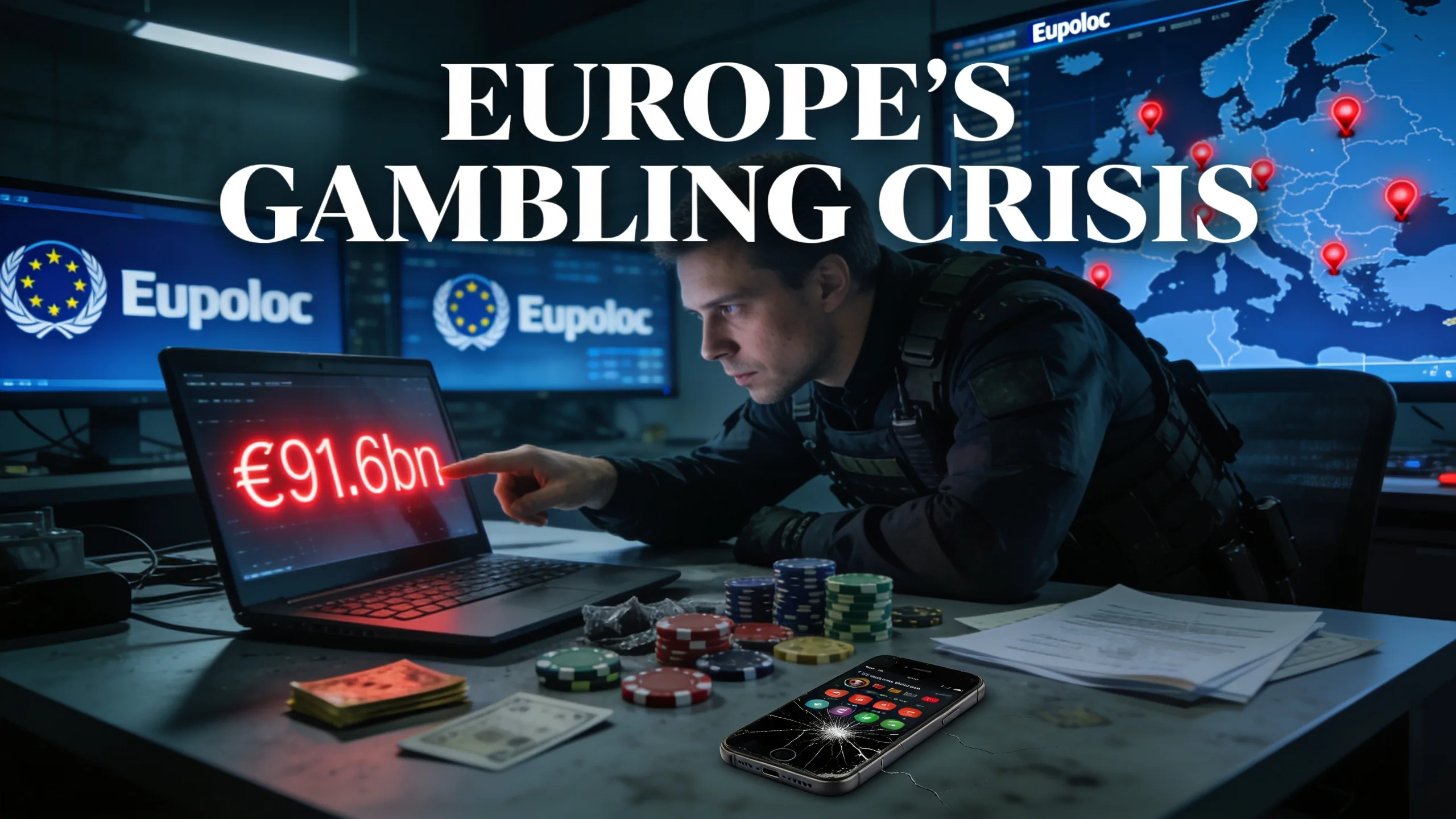 Illegal Gambling Costs EU €91.6bn as Europol Crackdown Looms