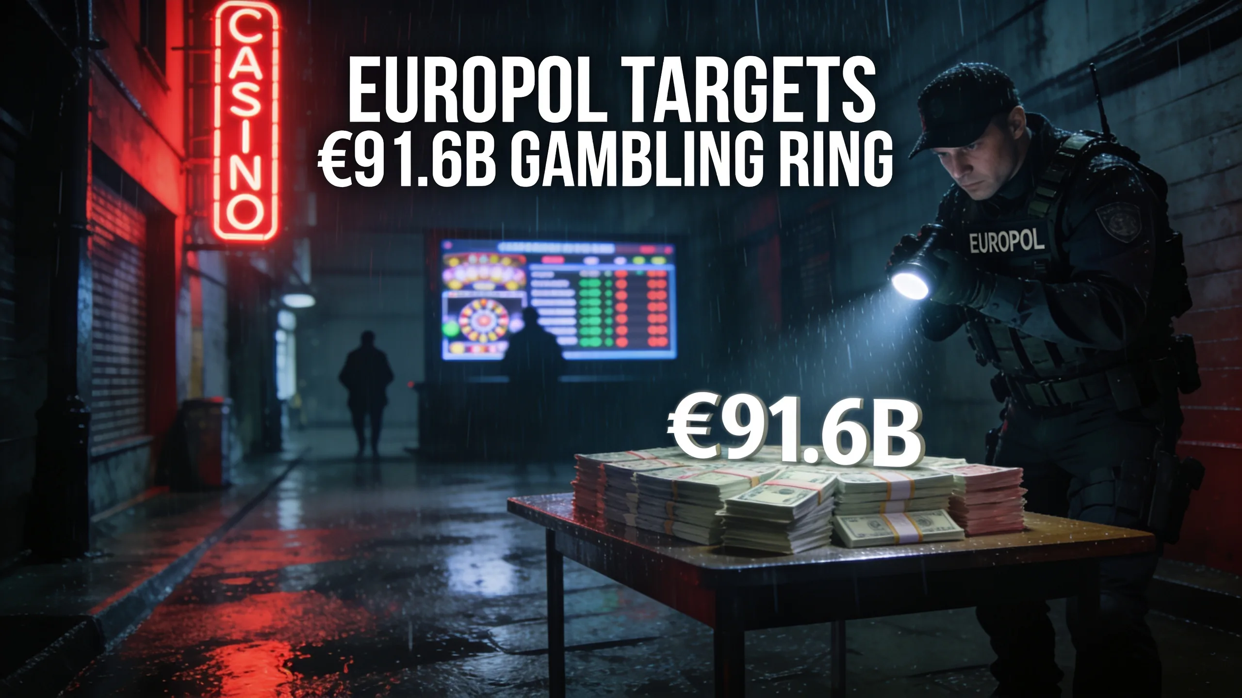 Illegal Gambling in EU Hits €91.6B, Sparking Europol Push