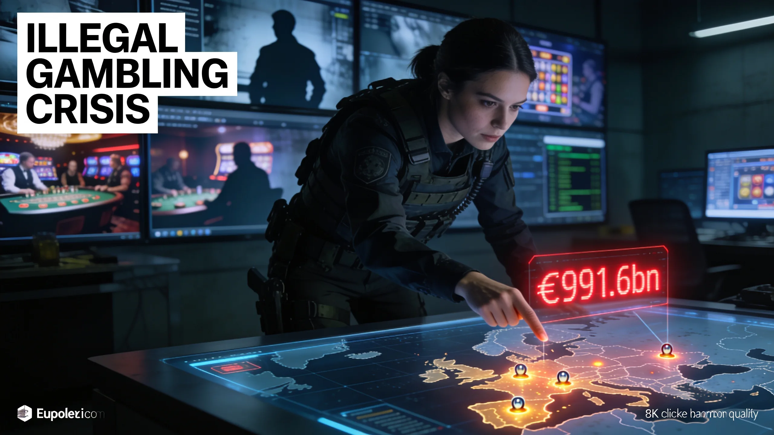 Illegal Gambling Hits €91.6bn as ECA Demands Europol Action