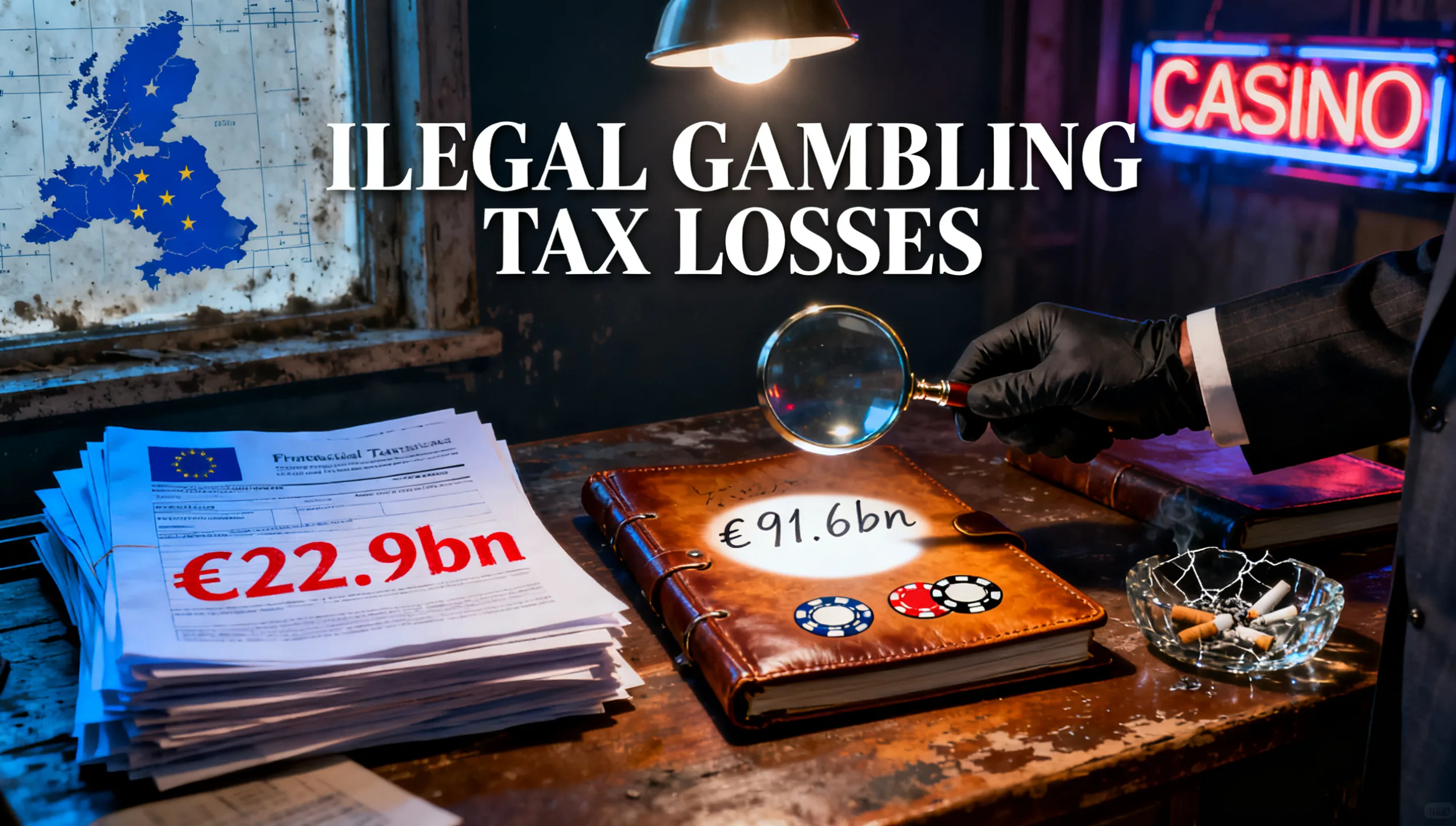 EU Illegal Gambling Market Hits €91.6bn, States Lose €22.9bn in Tax