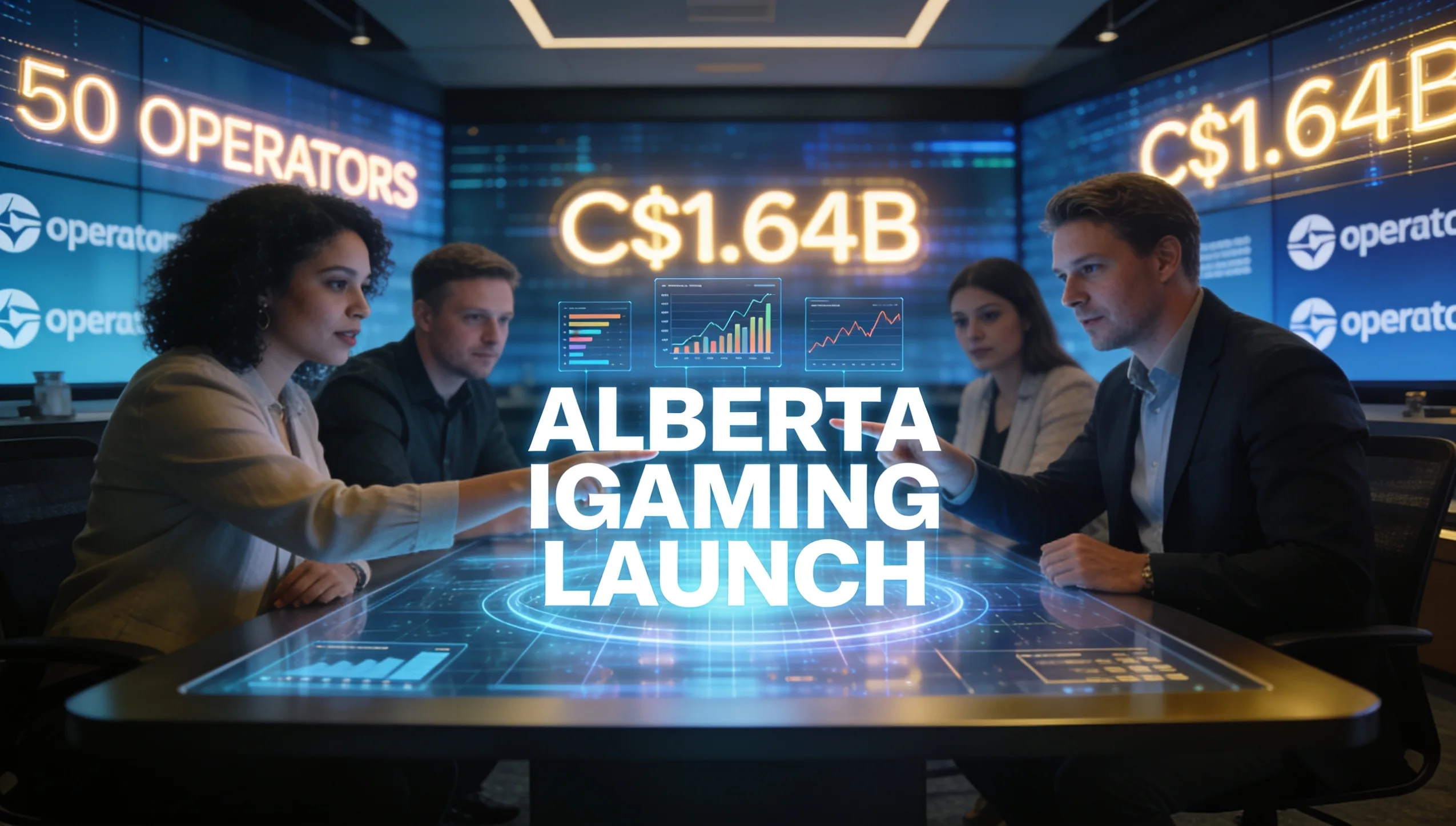 Alberta iGaming Launches With 50 Operators, Targets C$1.64B Market