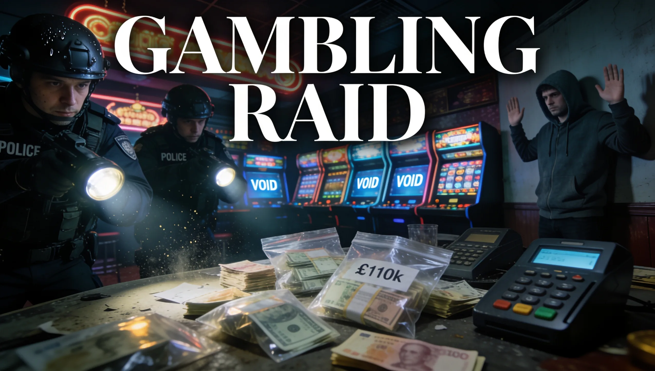 UK Illegal Gambling Raids Seize £110k and 16 Unlicensed Terminals