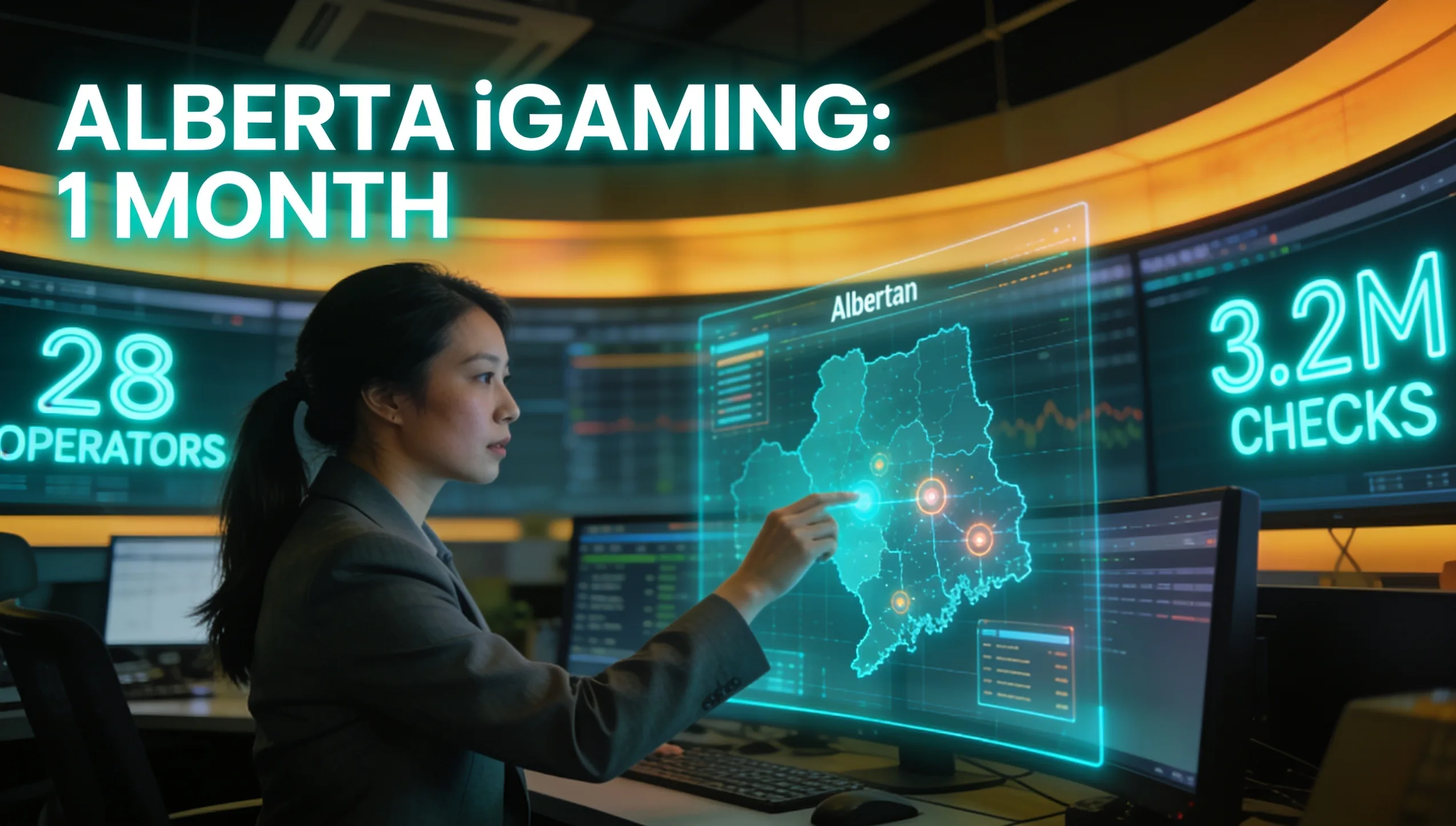 Alberta iGaming Hits One Month: 28 Operators, 3.2M Checks