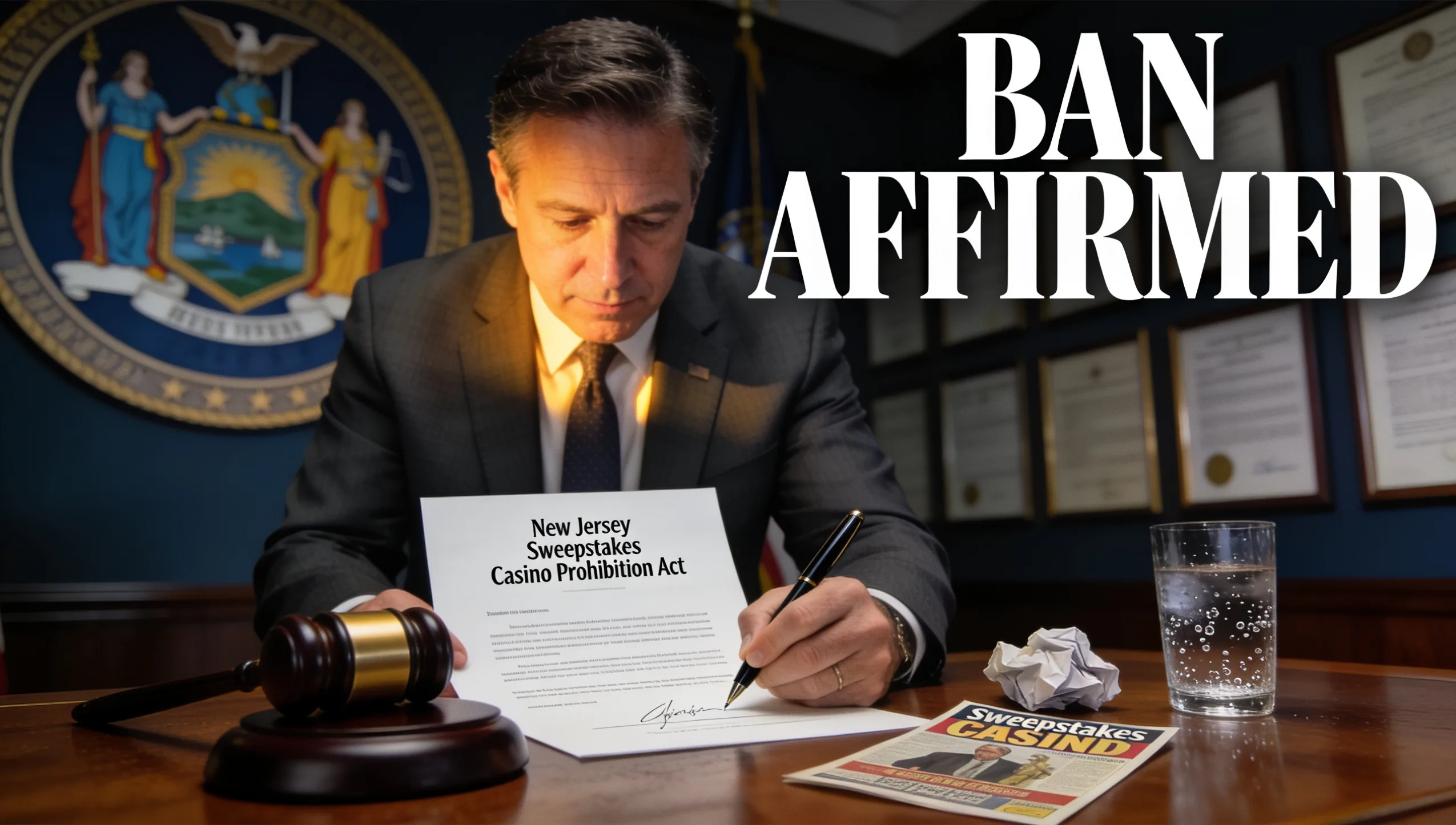 New Jersey Sweepstakes Casino Ban Signed Into Law