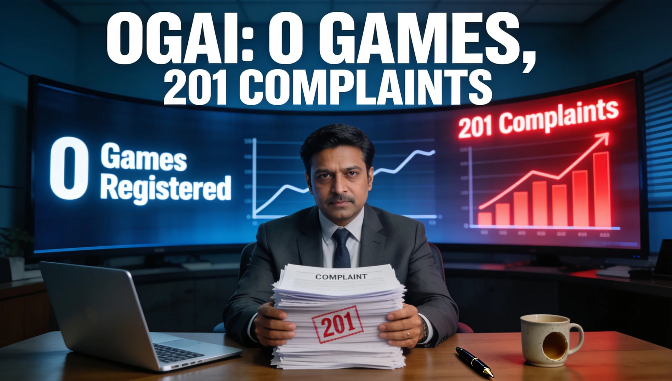 India's OGAI Registers Zero Games, Logs 201 Complaints