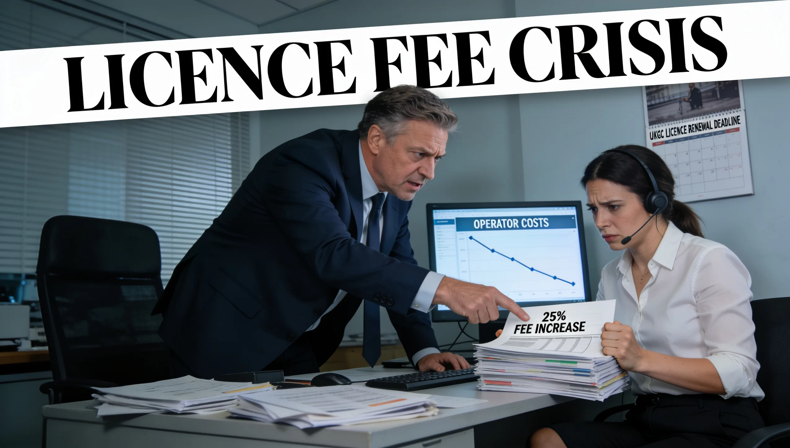 UKGC Licence Fees Rise 25% as Operator Cost Squeeze Deepens